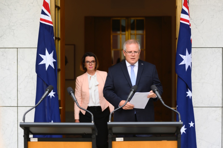 Australian PM Scott Morrison has been criticised for his handling of the bushfire crisis 