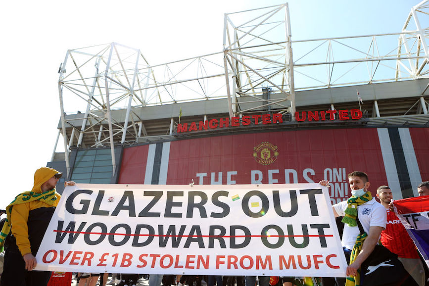 Manchester United owners the Glazers were prime movers in the abortive European Super League. (Pic: Getty Images.)