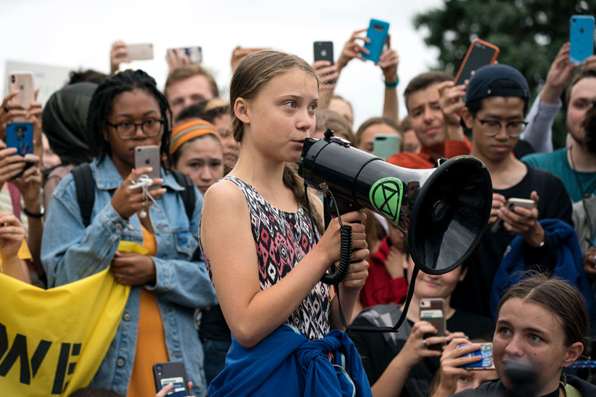 Swedish activist Greta Thunberg has inspired a global climate strike backed by PR leaders. (Photos: Getty Images)