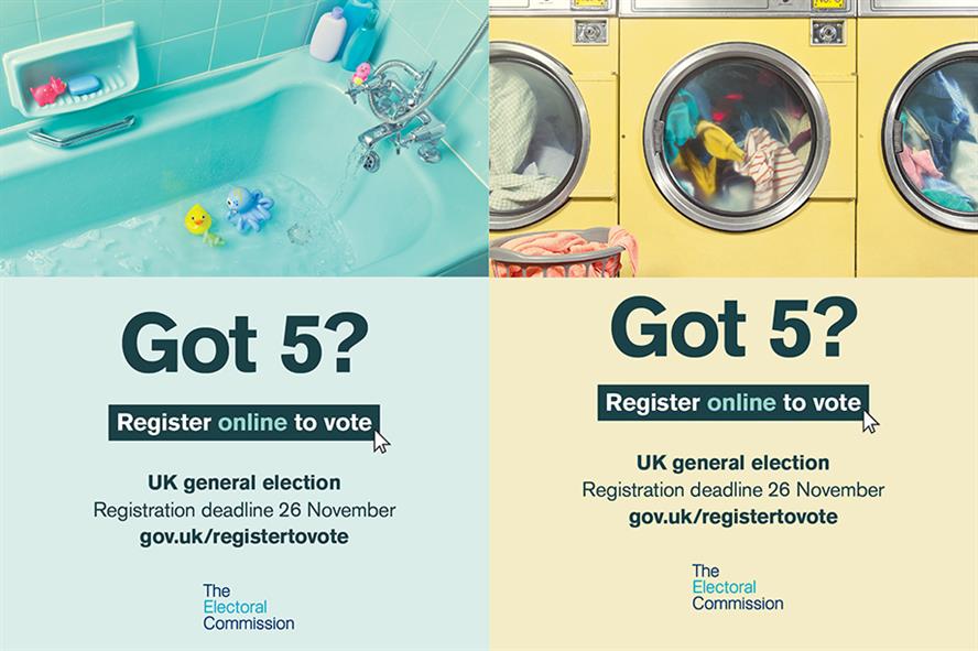 The Electoral Commission's campaign is aiming to entice two million people to register to vote by the deadline