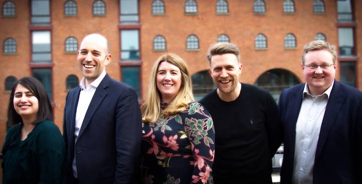 (L-R) Marina Darcy, Jonathan Curtis, Kat McGettigan, Nathan Kemp and Christopher Peacock