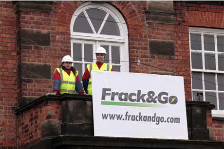 Greenpeace: has mounted publicity stunts to express opposition to fracking