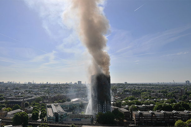 The Grenfell Tower block fire, in which 12 people have so far confirmed to have died (© Victoria Jones/PA Wire/PA Images)