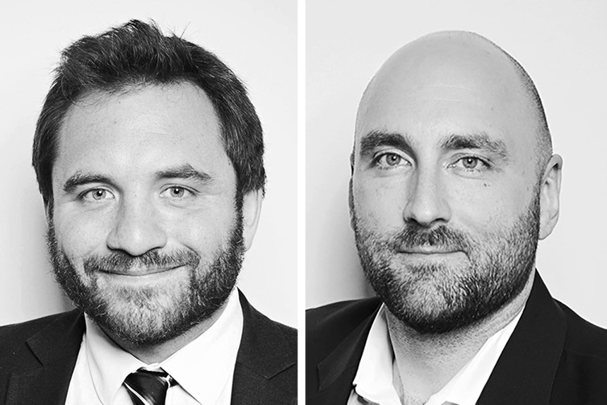 (L-R) Nick Hargrave and Chris Hogwood have secured senior in-house roles at Deliveroo and Landsec