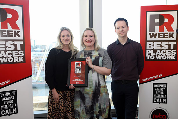 Brands2Life won Best Large Agency at PRWeek's Best Places to Work Awards