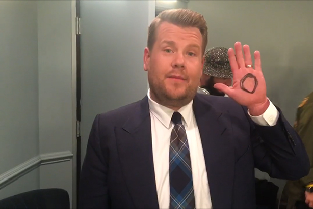 James Corden has thrown his support behind the #IAMWHOLE campaign