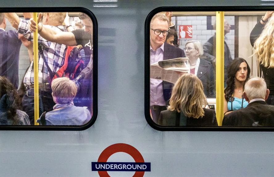 Voluntary mask wearing on the London Underground is low (pic credit: Getty)