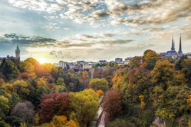 The Petrusse Valley, Luxembourg, in autumn Pic credit: Christophe Van Biesen.