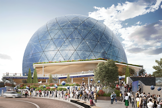 A design render for the MSG Sphere