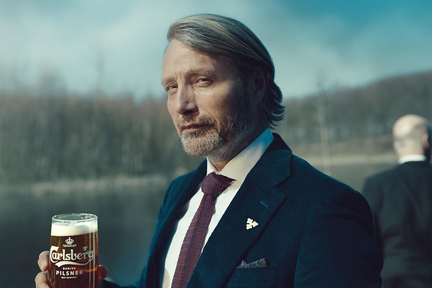 Mads Mikkelsen starred in Carlsberg ads to relaunch its pilsner in the UK