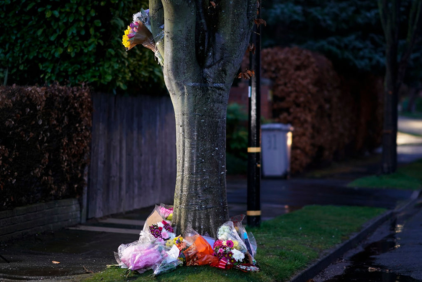 Tributes to killed teenager Yousef Makki in Manchester. (Photo by Christopher Furlong/Getty Images)
