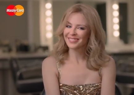 MasterCard's Brits-related 'Priceless' activity includes the chance for cardholders to meet Kylie Minogue