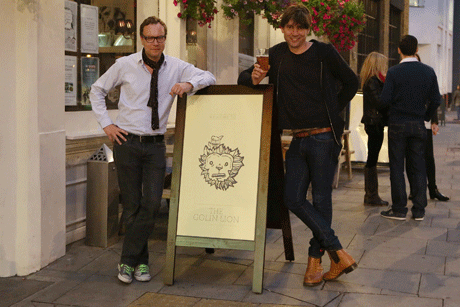 Just chilling: Matt Neale and Alex James