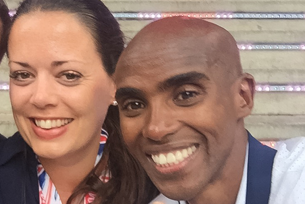 Freuds director Jo Livingston with client Mo Farah