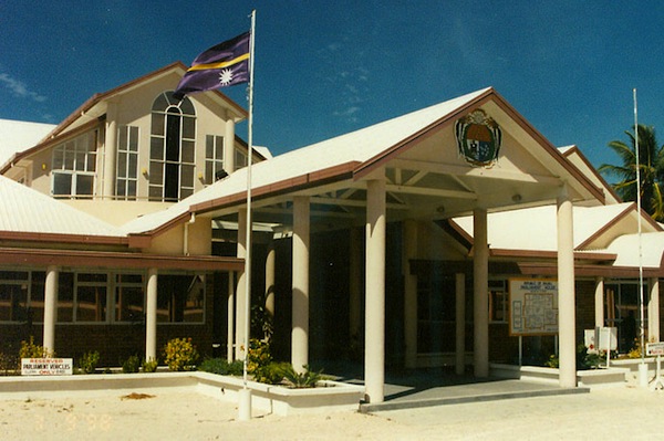The Nauru parliament. The government hired Mercer PR to handle its communications