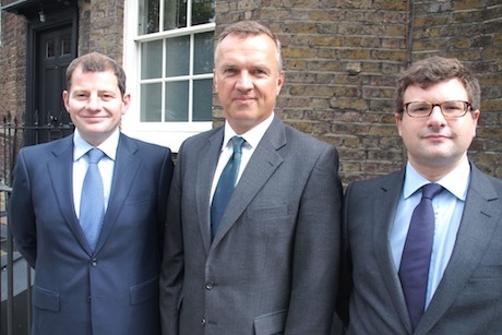 Neustria Partners: (l-r) Henderson, Bailhache and Gorman