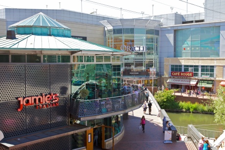 The Oracle shopping centre in Reading