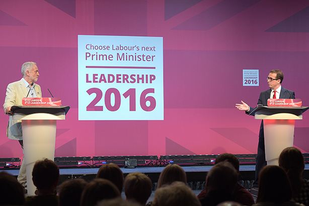 Head to head: Corbyn (l) and Smith: (Credit: Ben Birchall/PA Wire)