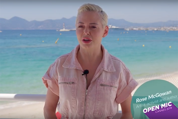 Philip Morris International paid actor Rose McGowan to attend its open mic sessions at Cannes Lions
