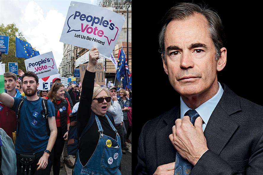 People's Vote campaign staff have written to Finsbury clients and its parent company to exert pressure on Roland Rudd (pic credit: Wiktor Szymanowicz / Barcroft Media via Getty Images/Tom Campbell)