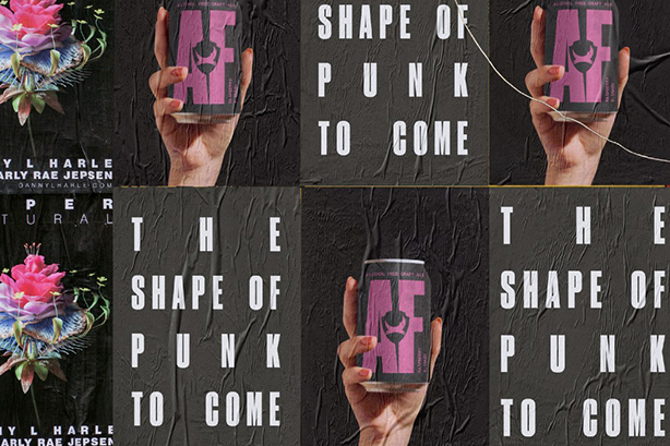 A graphic illustration of Manifest's original Punk AF creative concept