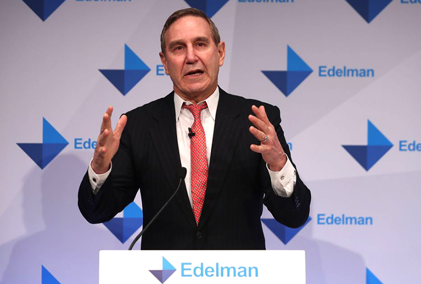 Richard Edelman says the agency will protect jobs during the crisis. (Photo: DANIEL LEAL-OLIVAS/Getty Images)