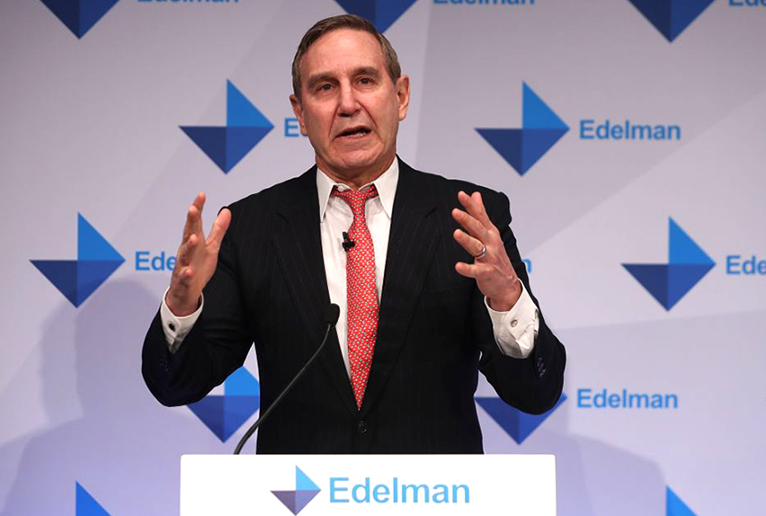 Richard Edelman: 'Make progress, not promises'