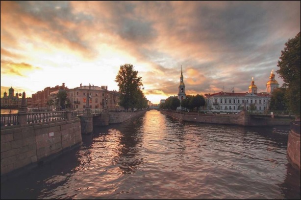 A photo of the Kryukov Canal from Visit Russia's Facebook page.  