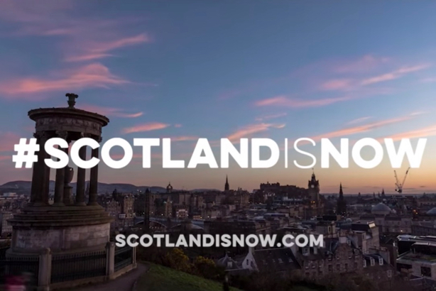 Scotland is now: A still from the campaign film