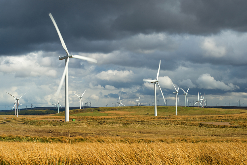 Wind turbines at ScottishPower Renewables' Whitelee Windfarm in Eaglesham, Scotland (Photo: Getty Images)