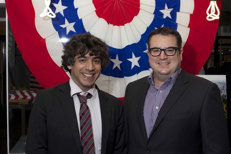 Arun Chaudhury (L), Barack Obama’s former New Media Director, with Scott Learmouth (R), MD of Teamspirit Public Relations