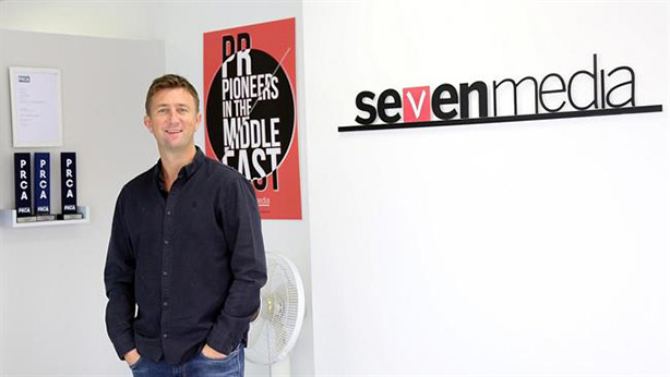 Matt Slater, owner of Seven Media, welcomes his firm's latest appointment  