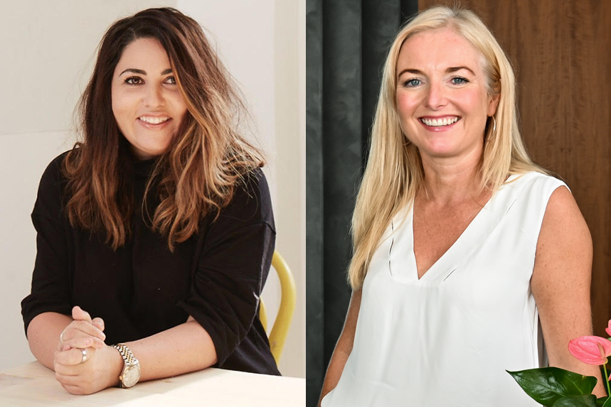 Don't be remembered as the heavy breather, and other tips for making a success of your virtual pitch, from Sophie Raine (L) and Louise Vaughan (R)