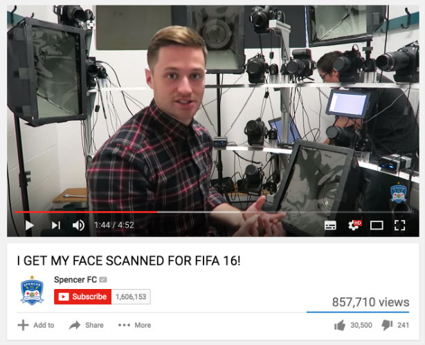 Clifford French took YouTuber Spencer FC behind the scenes on video game FIFA 16
