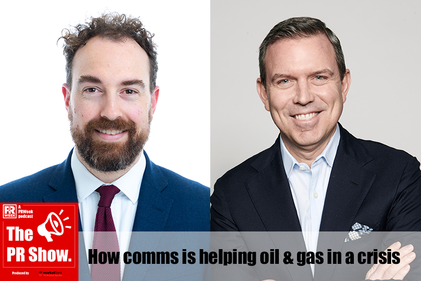 The PR Show guests (L-R): Hill+Knowlton Strategies' Chris Pratt, and BP's Geoff Morrell
