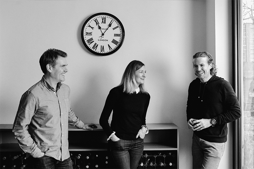 The Space Between co-founders (L-R): Tom Gladstone, Lisa Parfitt and Adam Raincock
