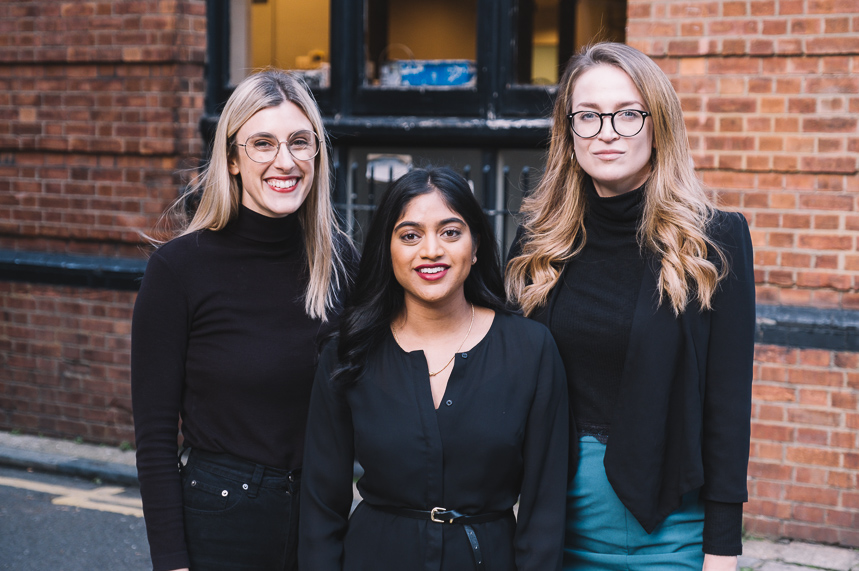 (L-R) Third City's Briony Fitzgerald, Dearra Naidoo, and Lauren Westmore