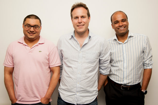 Threepipe's three board directors: Koodoruth, Hawker, Thomas