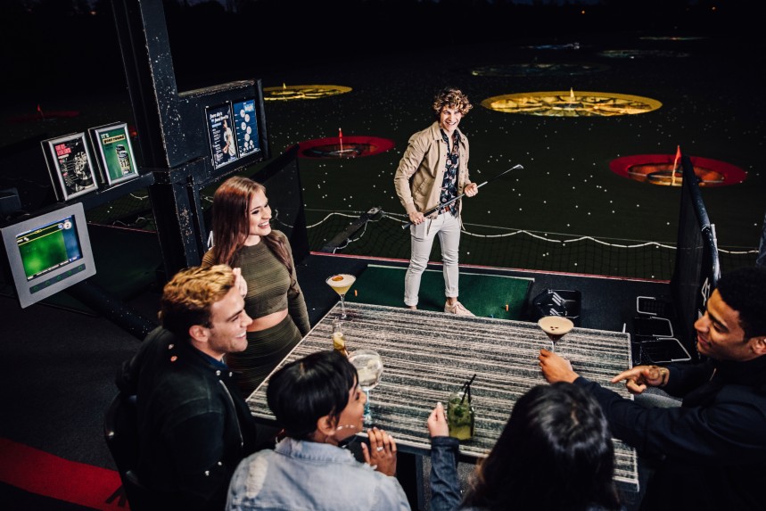 A Topgolf venue