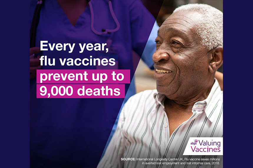 One of the images being used in the 'Valuing vaccines' campaign