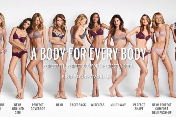 Victoria’s Secret replaced its controversial slogan with the tagline, “A Body for Every Body.” 