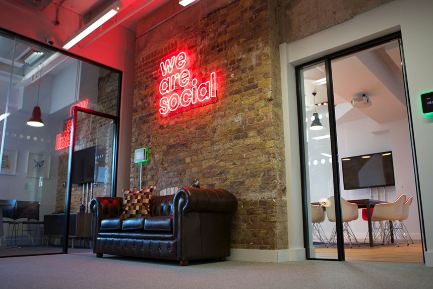 We Are Social: office is located in Finsbury Square