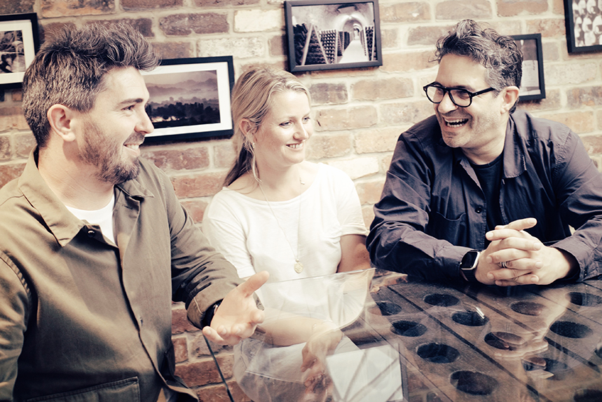 (L-R) Richard Tompkins, Ella Dorley-Brown and Adam Leigh