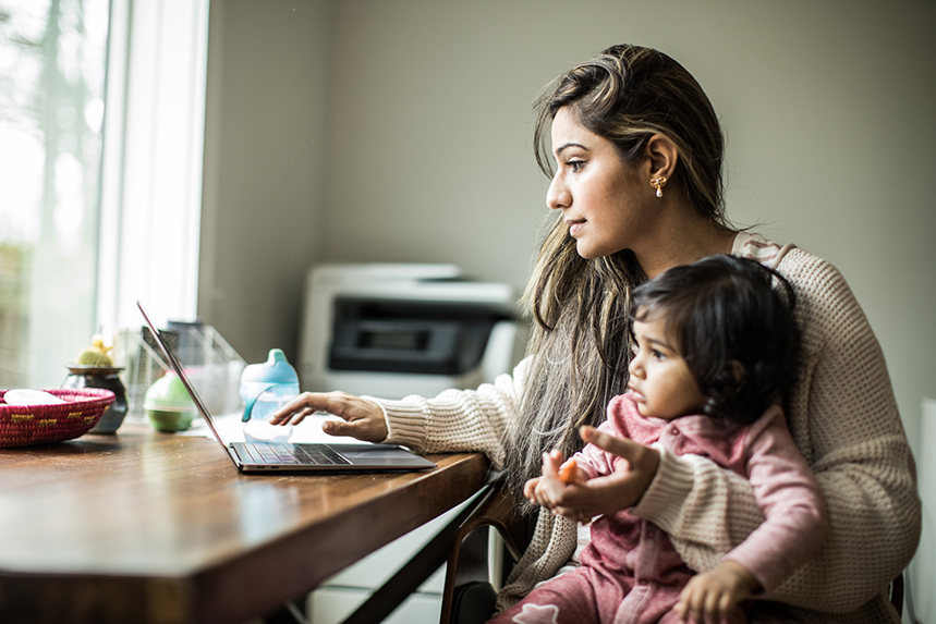 Women in PR have been disproportionately affected by the coronavirus pandemic, often having to juggle paid work with unpaid childcare (Photo: Getty Images)