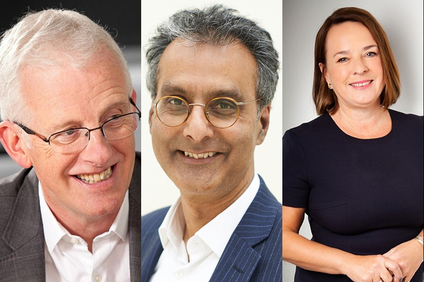 (L-R) Sir Neil McKay, Dr Nav Chana and Linda Prosser have joined the agency in an advisory capacity 