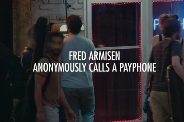 Heineken teaser: Comedian and actor Fred Armisen anonymously calls passersby on a NYC payphone