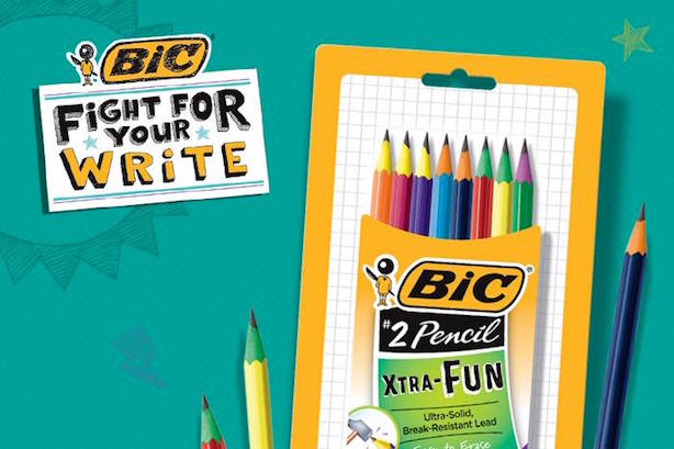 Hunter PR will be working on Bic's Fight for Your Write campaign
