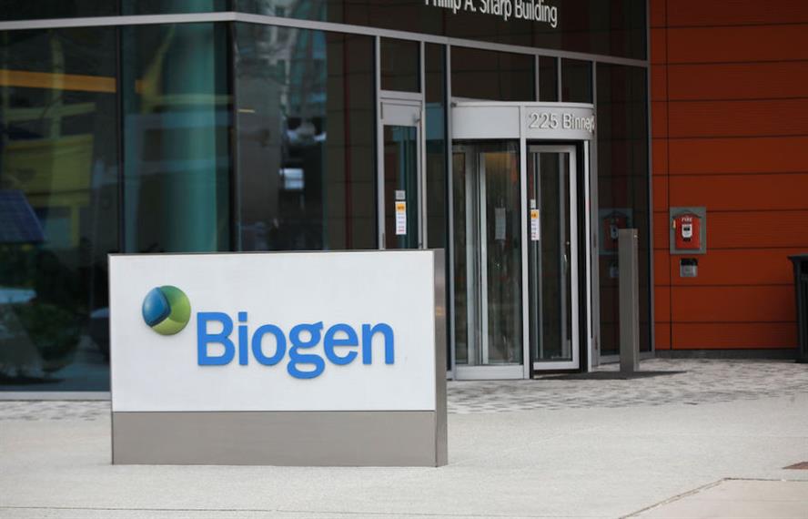 Image of Biogen's office entrance