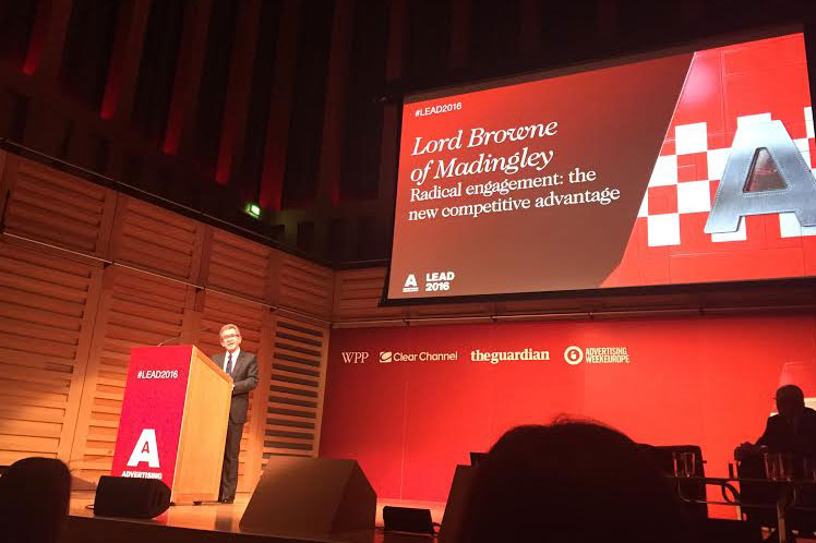 Lord Browne: said CSR was used by some companies as a 'plaything'