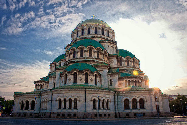 The St Alexander Nevsky Cathedral in Sofia, Bulgaria's capital